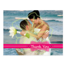 Wedding Thank you postcards insert your photos
