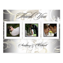 Wedding Thank you postcards insert your photos