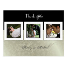 Wedding Thank you postcards insert your photos