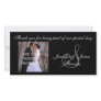 Wedding Thank You with Monogram S Names Photo Card