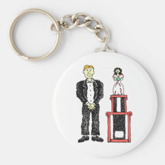 wedding themed key ring