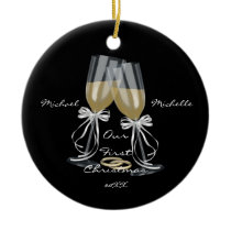 Wedding Toast Our First Christmas Ornament