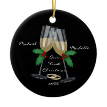 Wedding Toast Our First Christmas Ornament