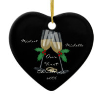 Wedding Toast Our First Christmas Ornament