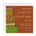 Wedding Vintage Square Invitation