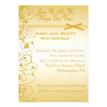 Wedding Vow Renewal Invitations