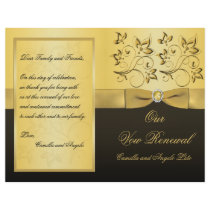 Wedding Vow Renewal Program Full Color Flyer