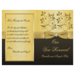 Wedding Vow Renewal Program flyers