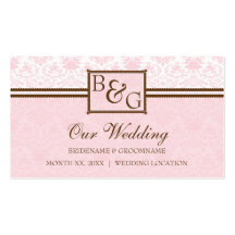 Wedding Website Business Card Template