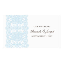 Wedding Website Business Card-Victorian Romance