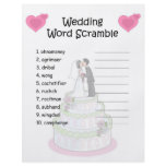 Wedding Word Scramble flyers