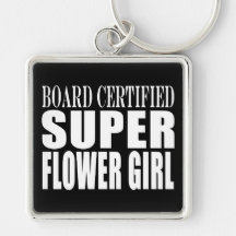 Weddings Favours Tokens & Thanks Super Flower Girl Keychains
