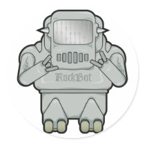 Wee RockBot Sticker