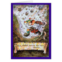Wee, sleekit, cowran, tim'rous beastie poetry card