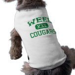Weed - Cougars - High School - Weed California pet clothing