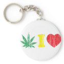 Weed I Love keychains