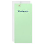 Weedeater Reminders rack cards