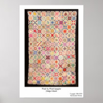 Week by Week Sampler / Midget Blocks Poster