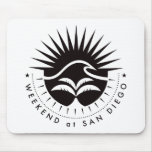 Weekend At San Diego - Black mousepads