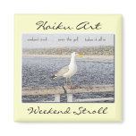 Weekend Stroll Haiku Art Magnet