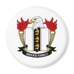 Weeks Family Crest Fridge Magnets