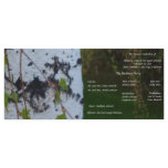Weeping Birch Wedding Program rack cards