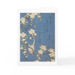 Weeping Cherry and Bullfinch, Hokusai, 1834
