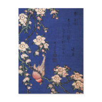 Weeping Cherry and Bullfinch, Hokusai