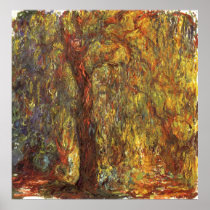 Weeping Willow by Claude Monet Poster