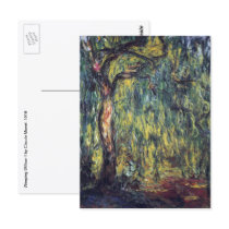 Weeping Willow II by Claude Monet Post Card