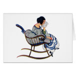 Weepy Woman With Hanky in Rocker Card