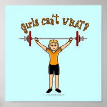 Weight Lifter (Blonde) Print