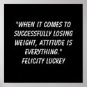 Weight Loss Attitude 3 posters