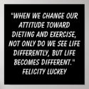 Weight Loss Attitude 4 posters