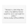 Weight Loss Attitude Post Card