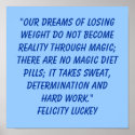 Weight Loss Determination 3 posters