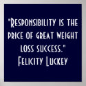 Weight Loss Responsibility 1 posters