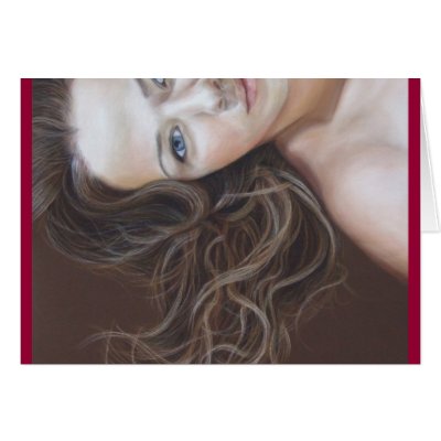 Weightless Fine Art Portrait Card by David Wells by Modernlifeform
