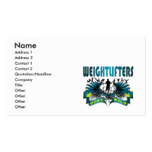 Weightlifters Gone Wild Business Card Template