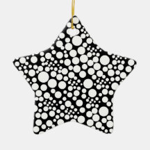 Weihnachtsstern mit Pünktchen, Punkte Spots Points Weihnachtsbaum Ornament