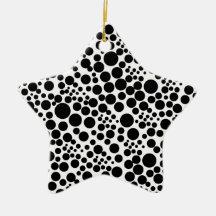 Weihnachtsstern mit Pünktchen, Punkte Spots Points Weihnachtsbaum Ornament