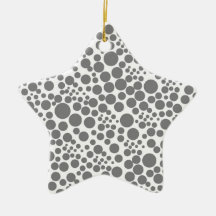 Weihnachtsstern mit Pünktchen, Punkte Spots Points Weihnachtsornament