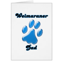 Weimaraner Dad blue Pawprint