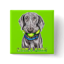 Weimaraner Have a Ball