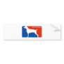 Weimaraner Major League Dog Bumper Sticker