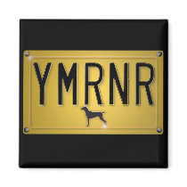 Weimaraner Nation : YMRNR License Plate Refrigerator Magnet