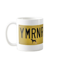Weimaraner Nation : YMRNR License Plate Coffee Mug