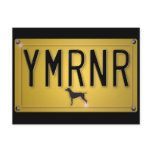Weimaraner Nation : YMRNR License Plate postcards