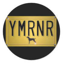 Weimaraner Nation : YMRNR License Plate Stickers