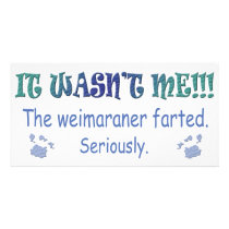 Weimaraner Personalized Photo Card
